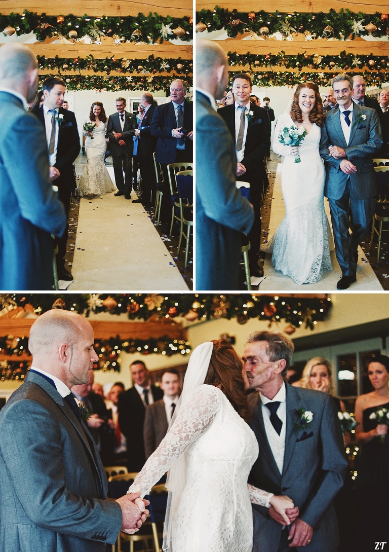 Winter ceremony The Alma Inn