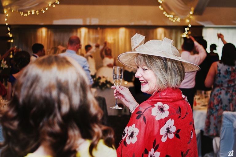 A guest laughing at Stanley House Hotel in Blackburn