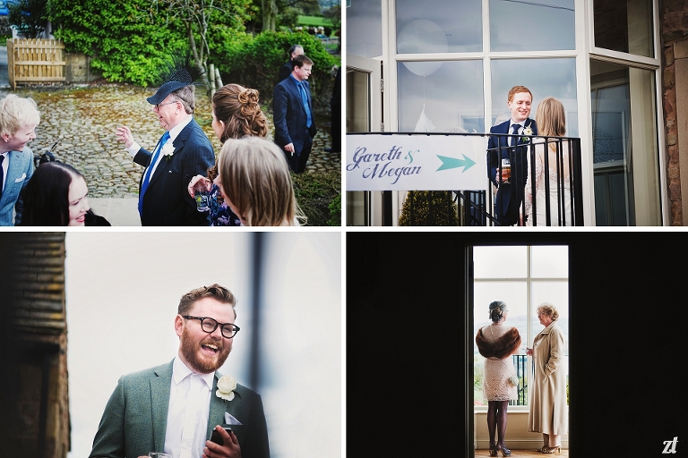 Guests at a Lancashire wedding