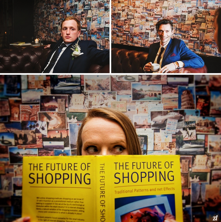 The future of shopping book at a Shireburn Arms wedding