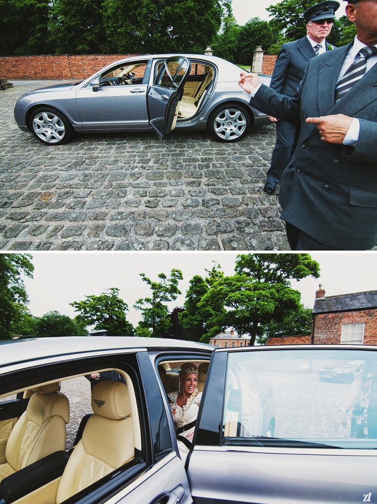 Rolls Royce at Meols Hall wedding in Southport