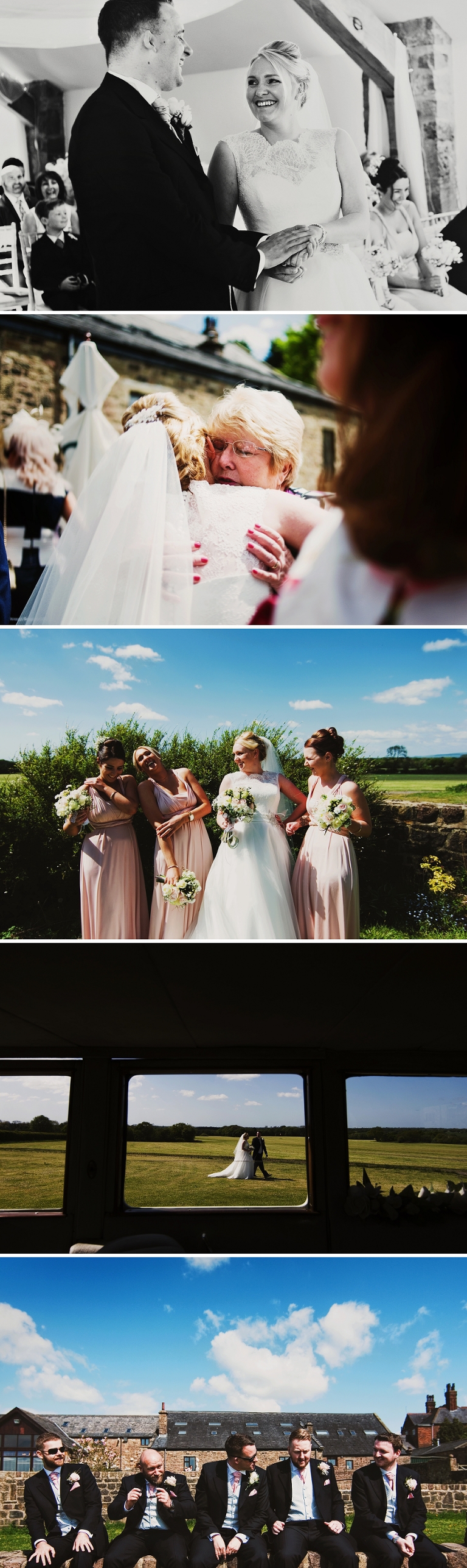 Bridesmaids and best man at Beeston Manor