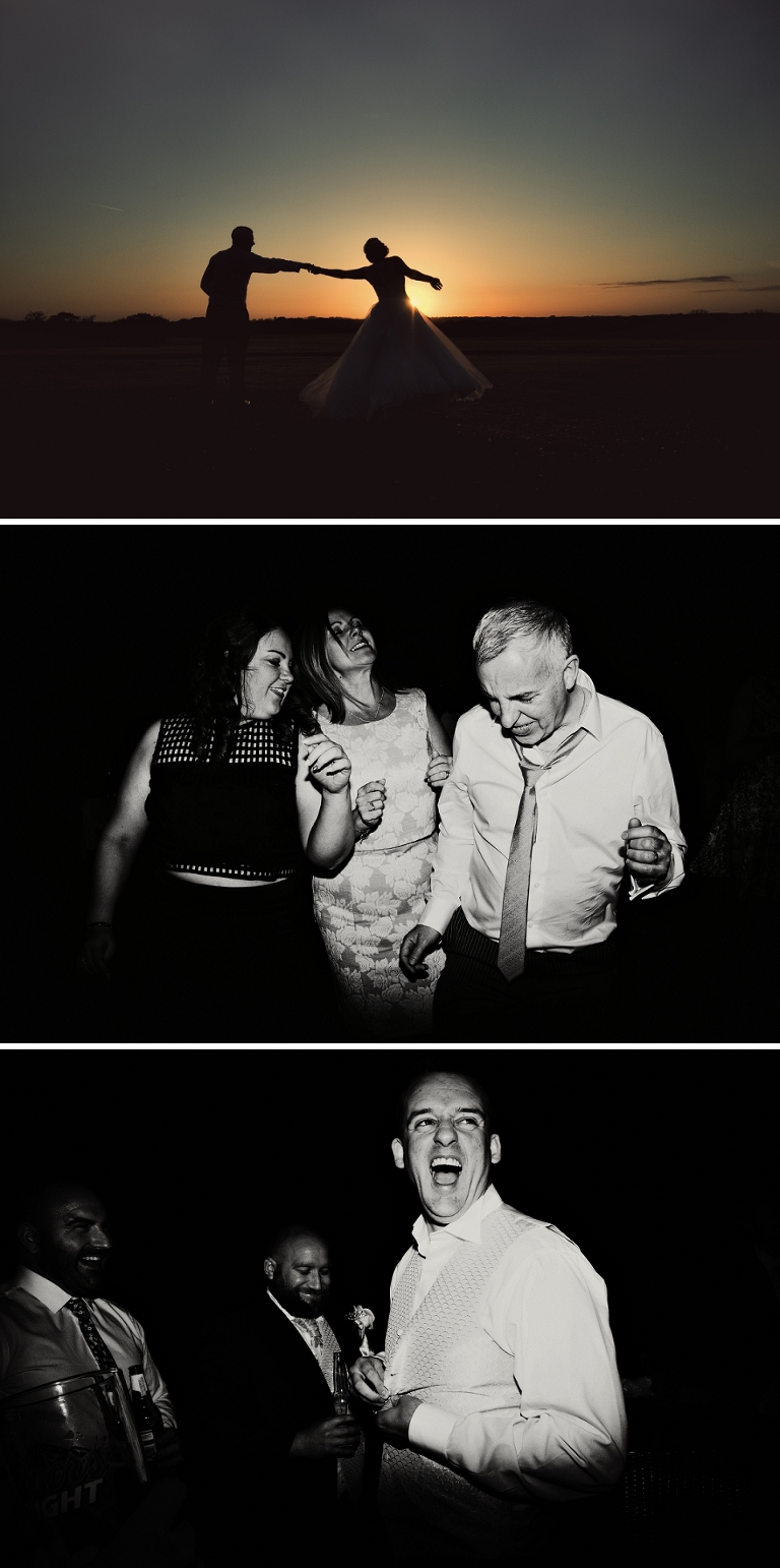 Groom laughing at a Beeston Manor wedding