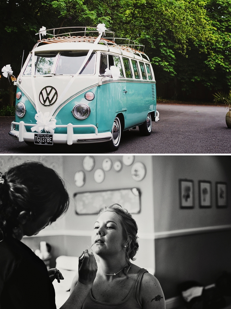 VW wedding campervan at Ashfield House