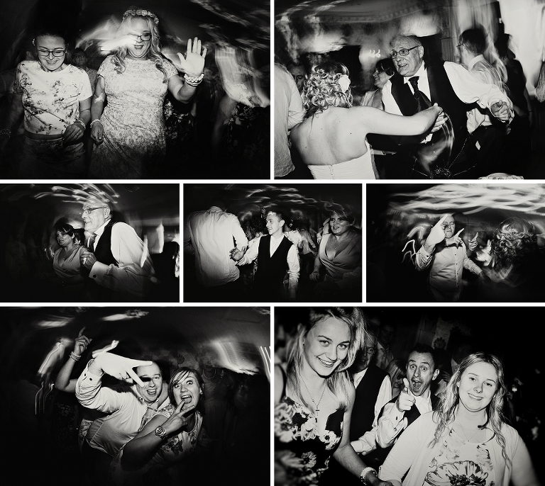 Groom dancing at a wedding at Ashfield House in Wigan