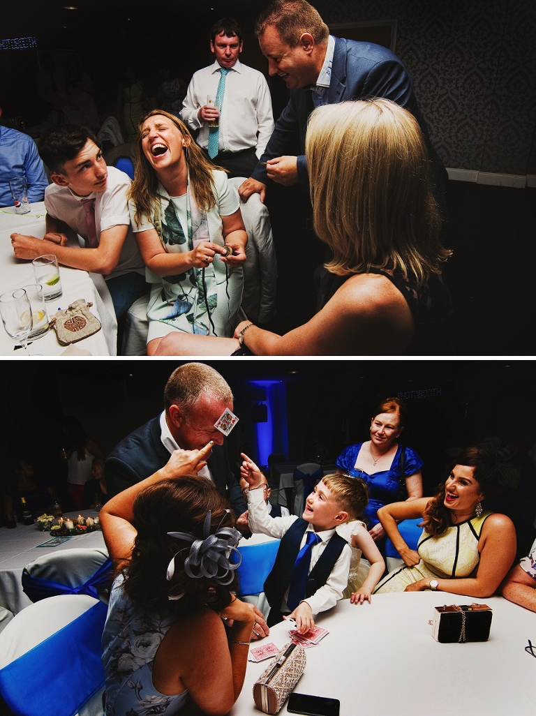 Goodman and Green magicians at Ribby Hall wedding