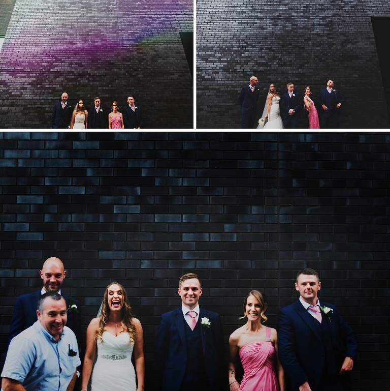 Photobomb at a Manchester City Centre wedding