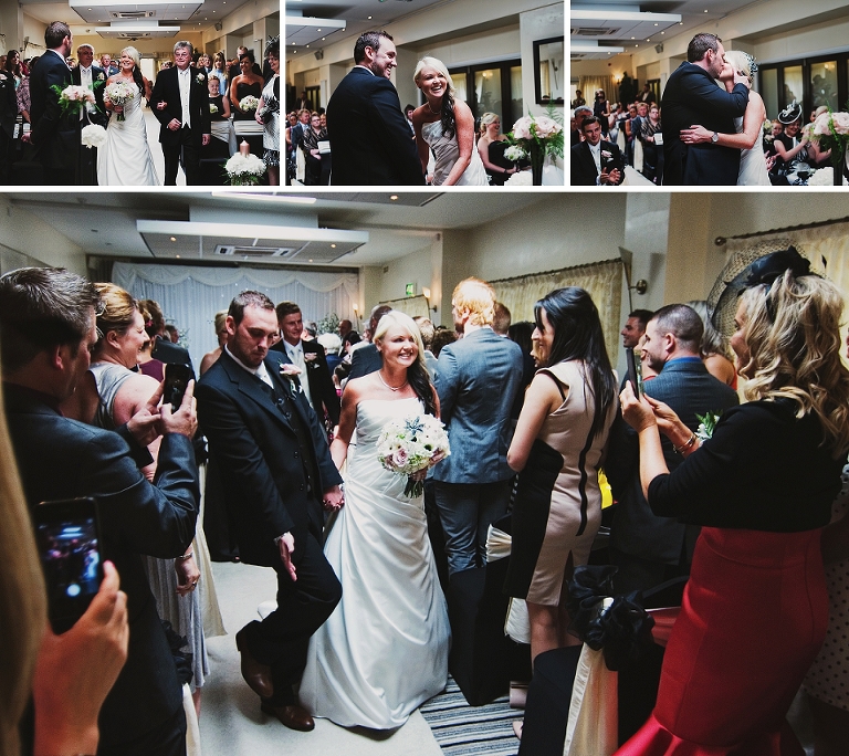 Wedding ceremony at Holland Hall in Wigan Lancashire