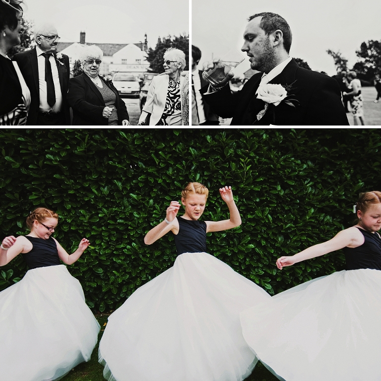 Bridesmaids at Holland Hall in Lancashire