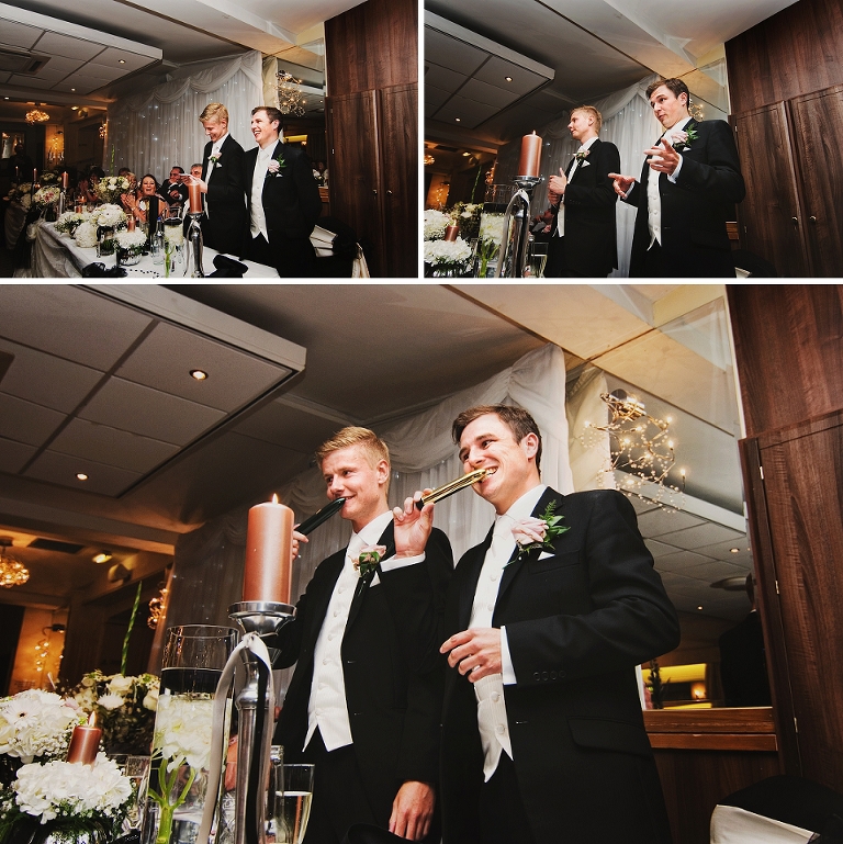 Wedding speeches at Holland Hall in Lancashire