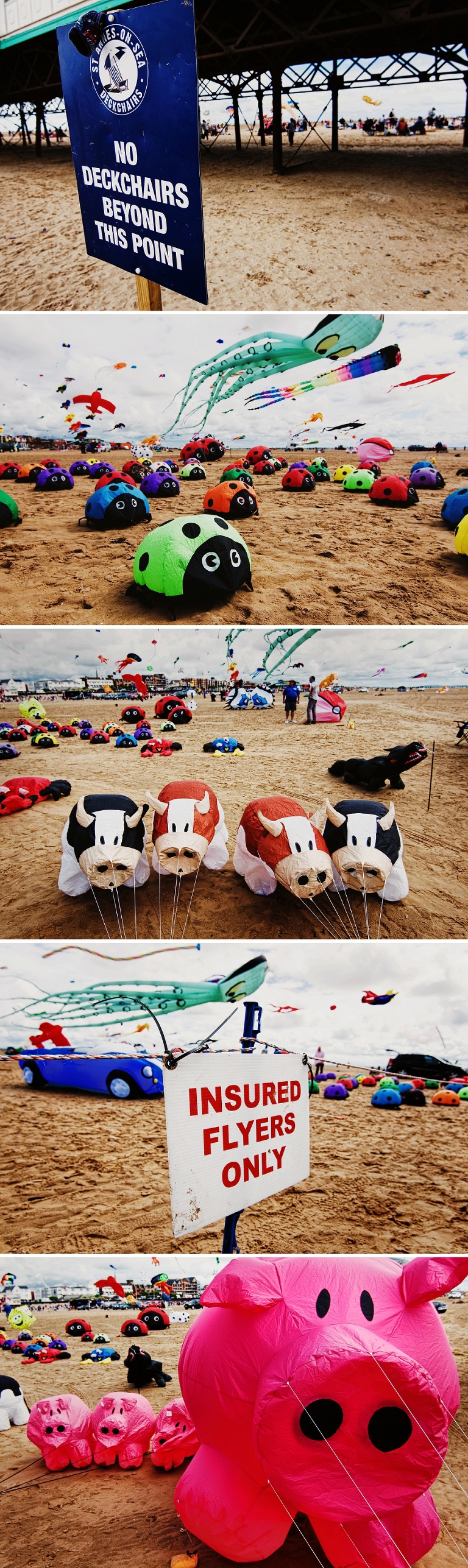 Smile Factor 10 kites at the Lytham St Annes festival 2016