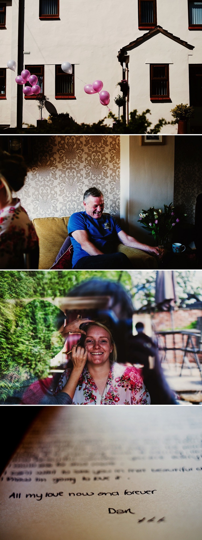 Father of the bride during a lancashie wedding at Beeston Manor
