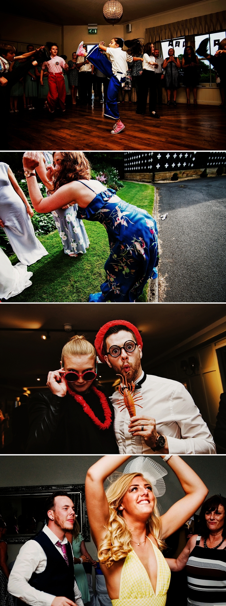 The Young Northern Soul dancers at a wedding at Shireburn Arms in lancashire