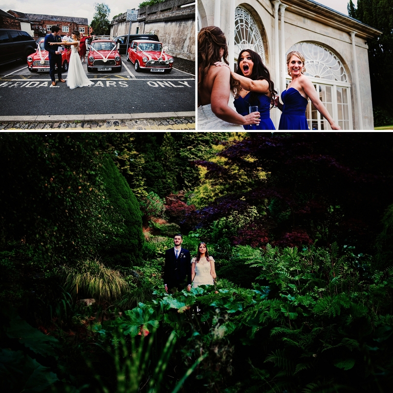 wedding photography at botanical garden in didsbury
