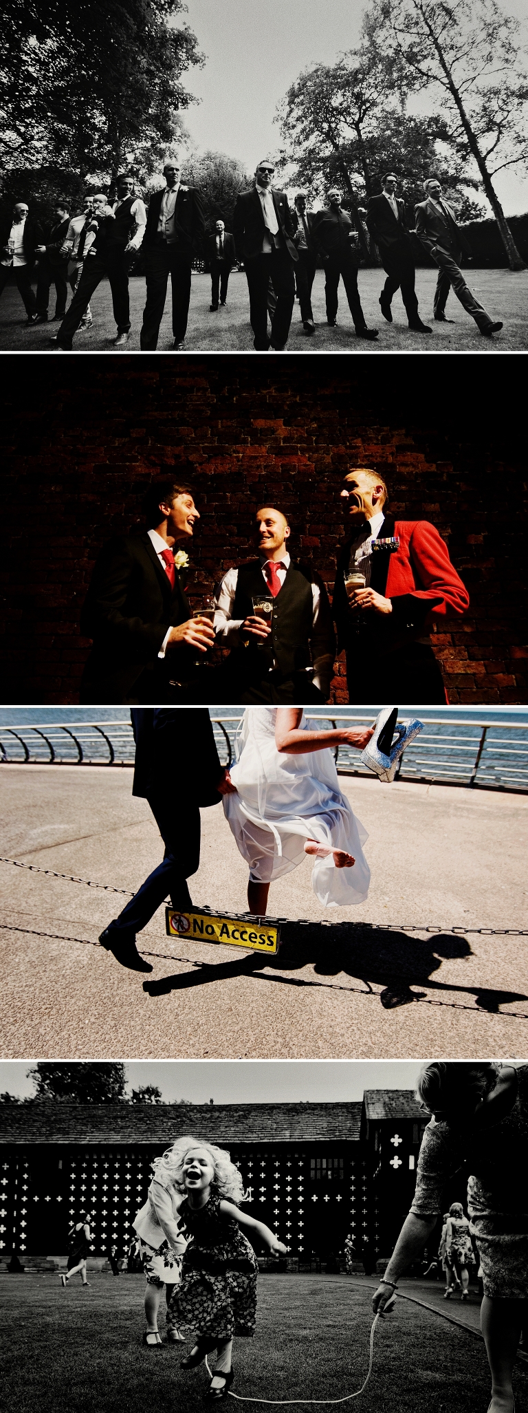 wedding sign on beach in blackpool