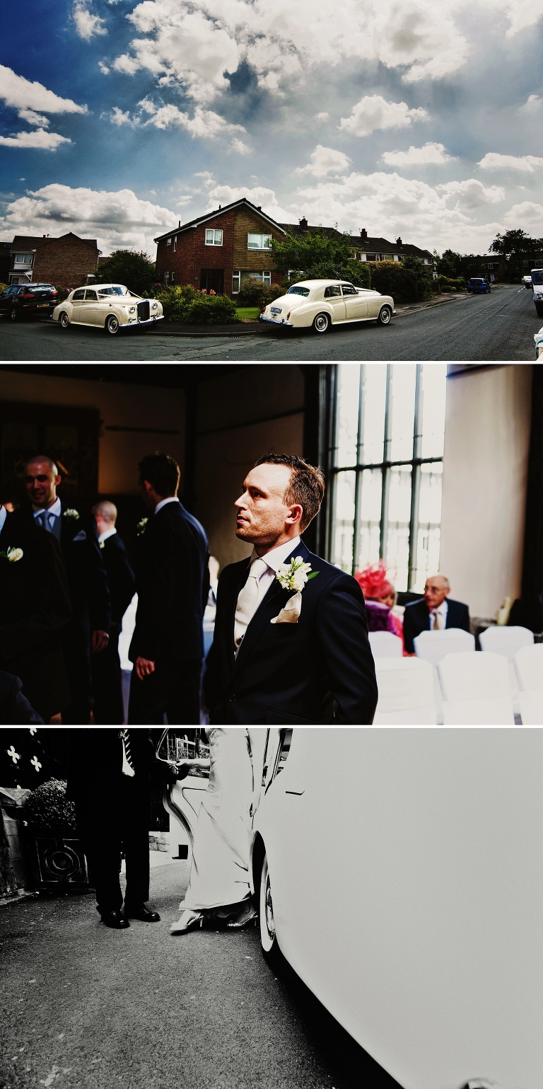 Groom waiting for bride before getting married