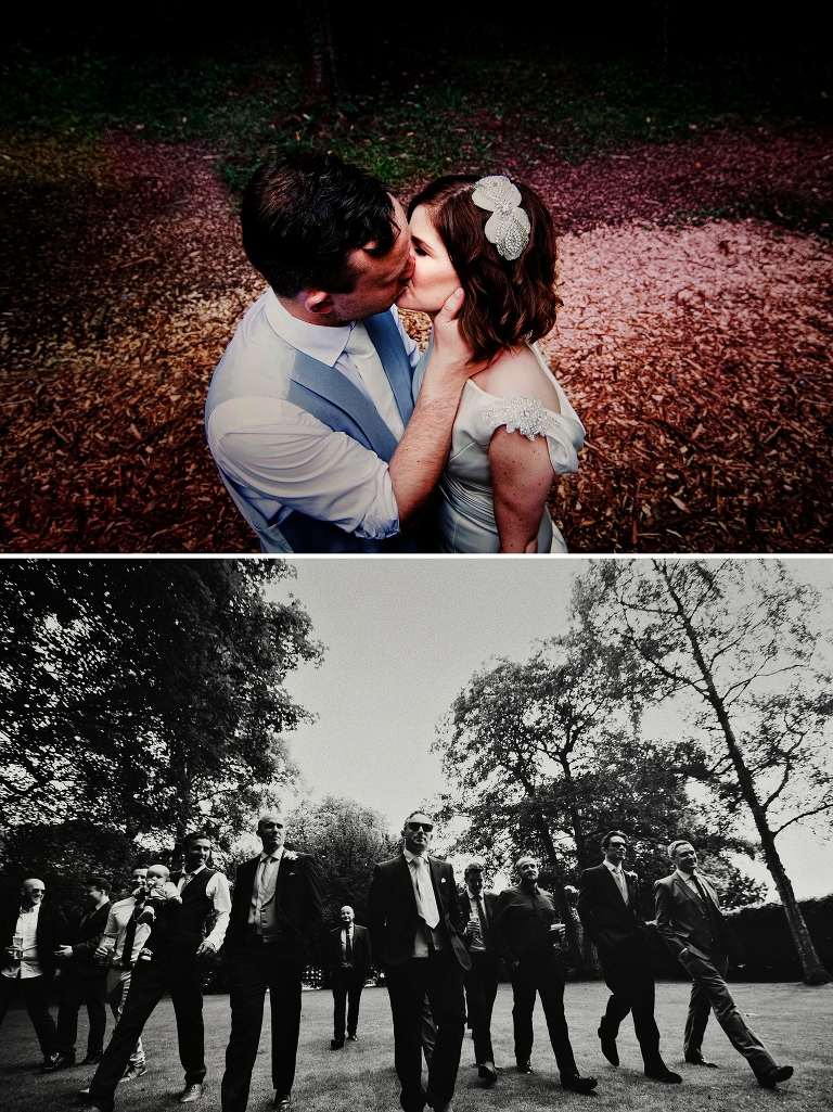 Samlesbury hall groom and party
