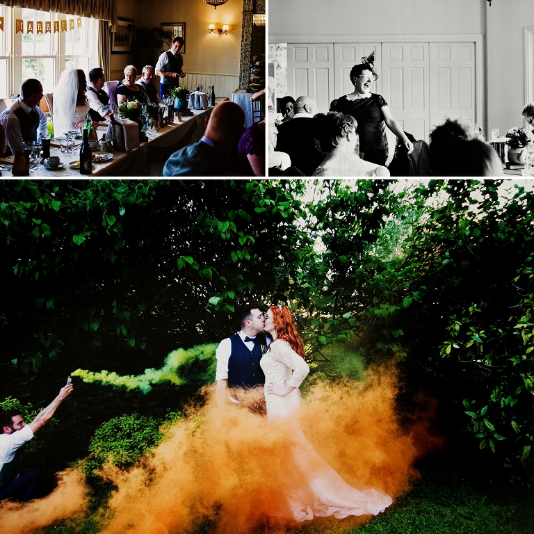 Coloured smoke flare ideas for your wedding