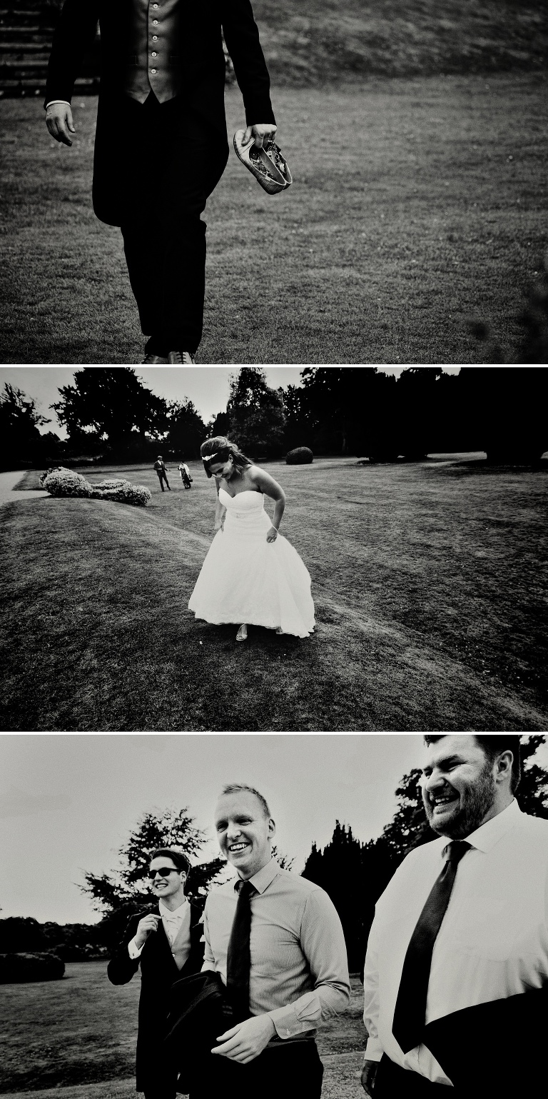 Bride in her wedding dress at Barton Hall in Barton Seagrave Northamptonshire