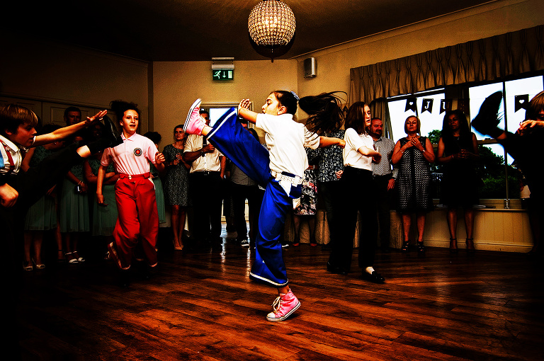 Northern soul dancing at a wedding in lancashire.