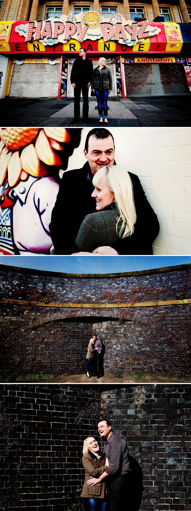 Blackpool pre-wedding shoot at Happy Dayz arcade