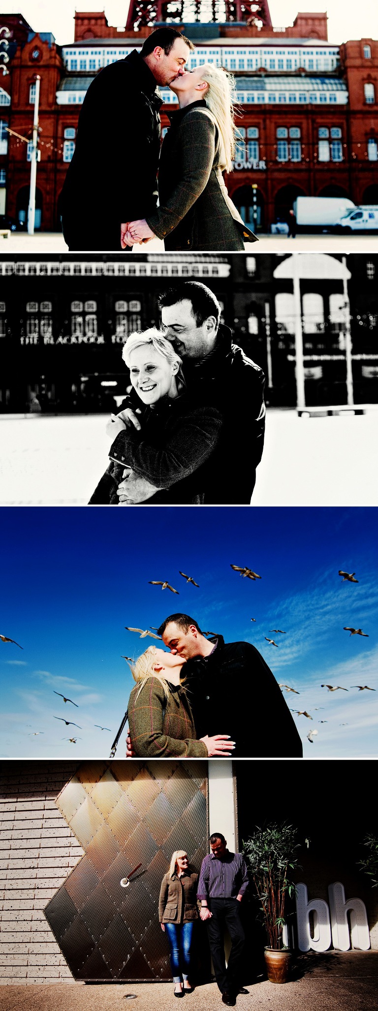 blackpool pre-wedding shoot on the prom