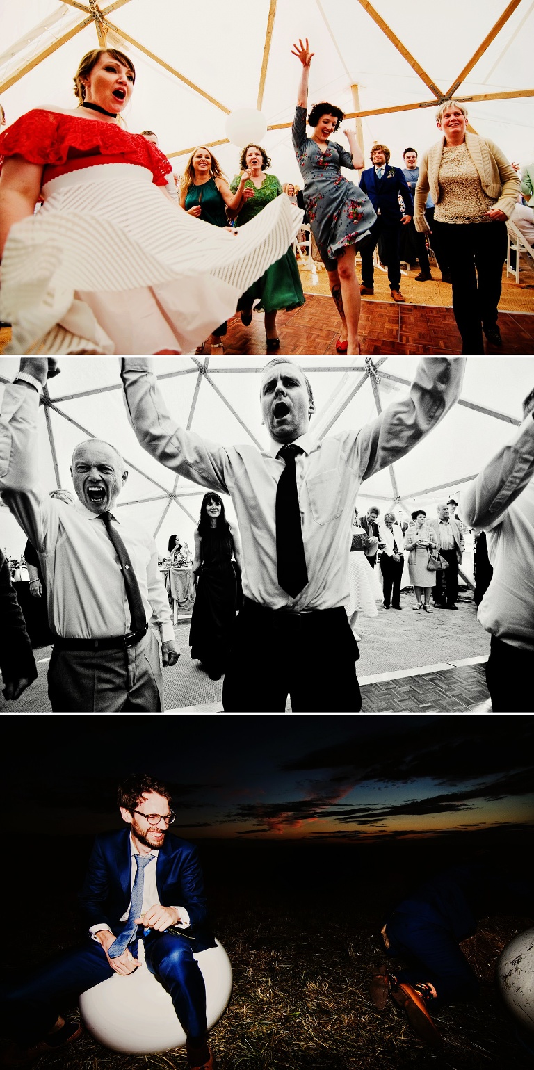 Cieldh dancing in a geo-dome hired from Baya Hire