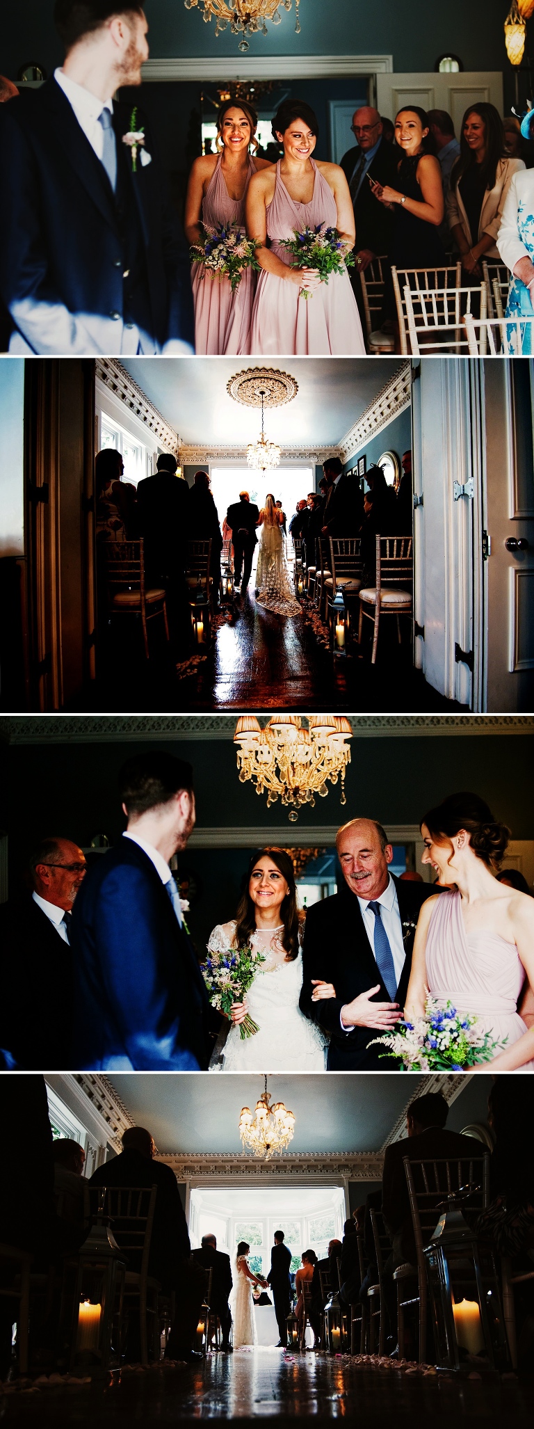 Bride and groom at didsbury house hotel wedding