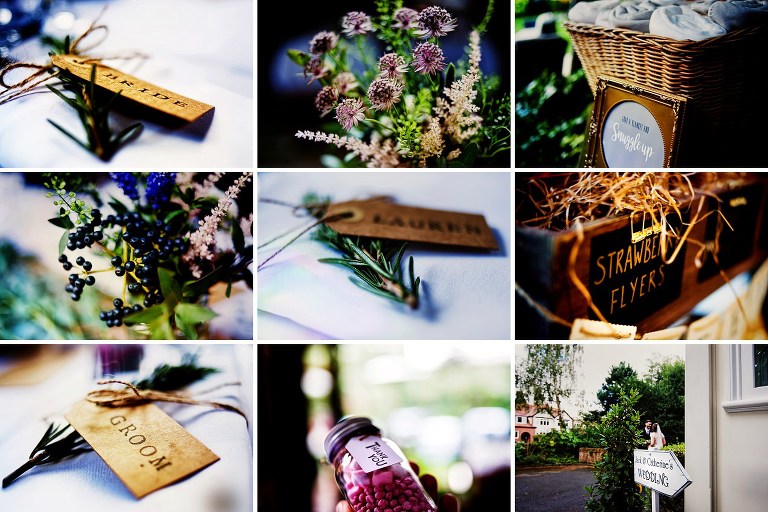 Details and flowers at a didsbury wedding