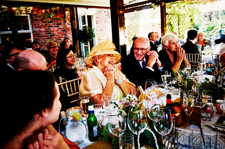 Wedding speeches at Eleven Didsbury Park.