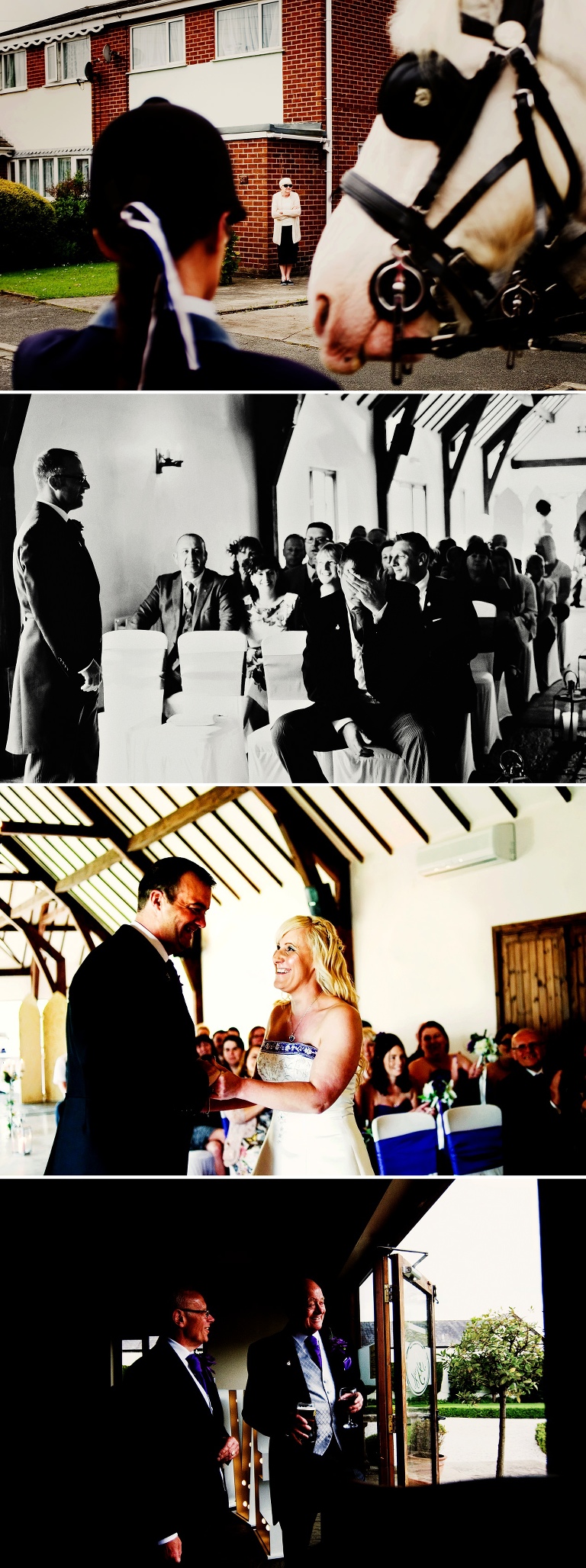 A wedding ceremony at The Great Hall at Mains in Lancashire