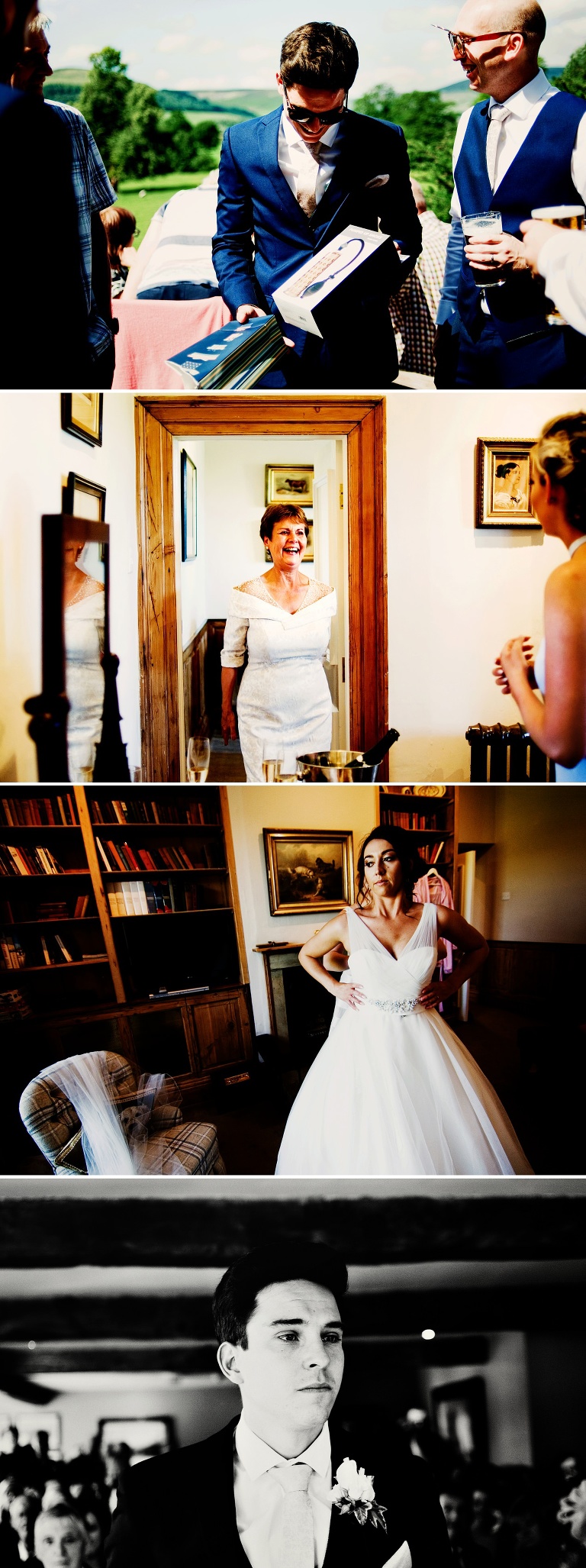 Bridal prep at the Inn at Whitewell wedding