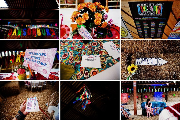 Funky colourful festival wedding ideas and tips for a festival and glastonbury style wedding