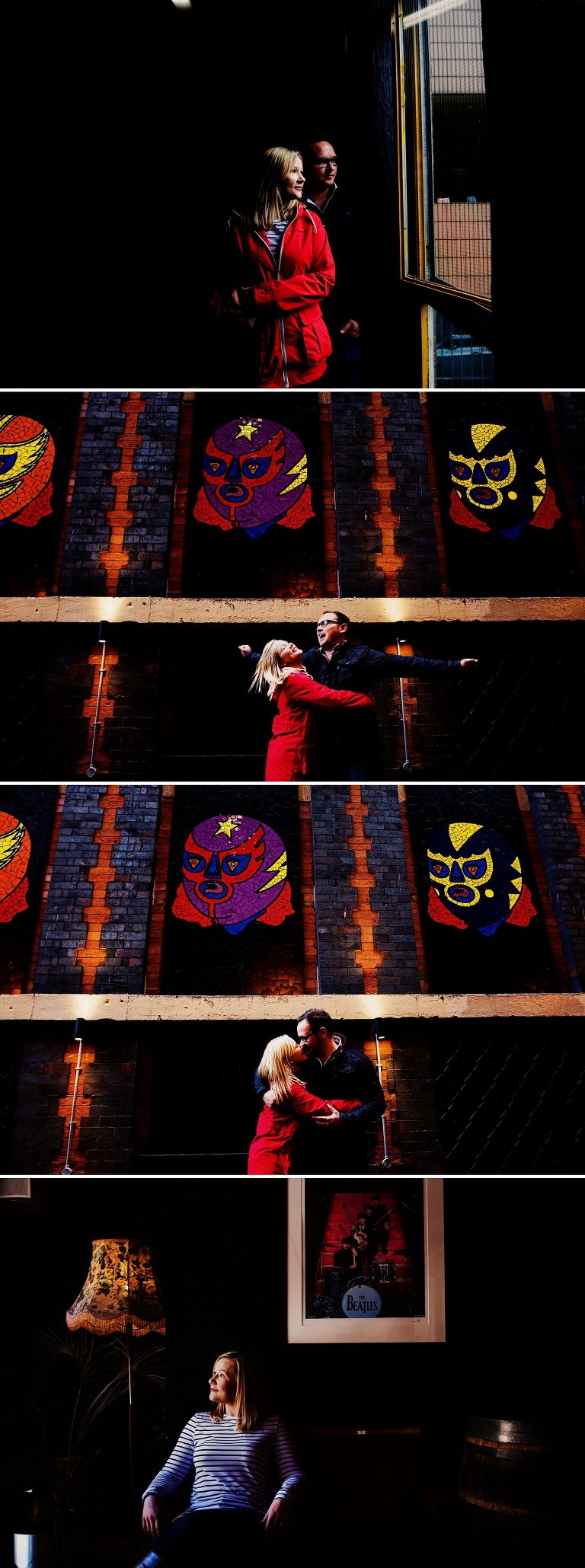 Pre-wedding shoot outside crazy pedro in Manchester