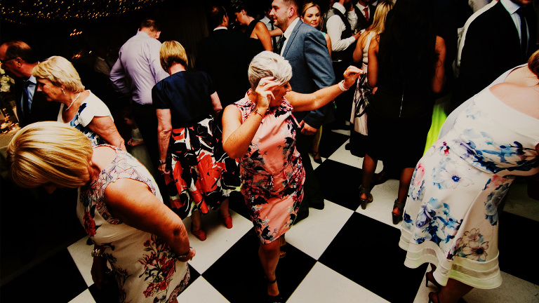 Evening dancing at The Inn At Whitewell Wedding