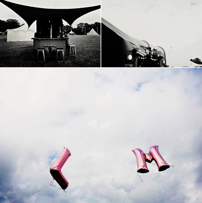 Lester Meadows wedding venue in cheshire with boho bar