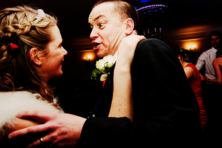 Father of the bride dancing with his daughter at singleton lodge.