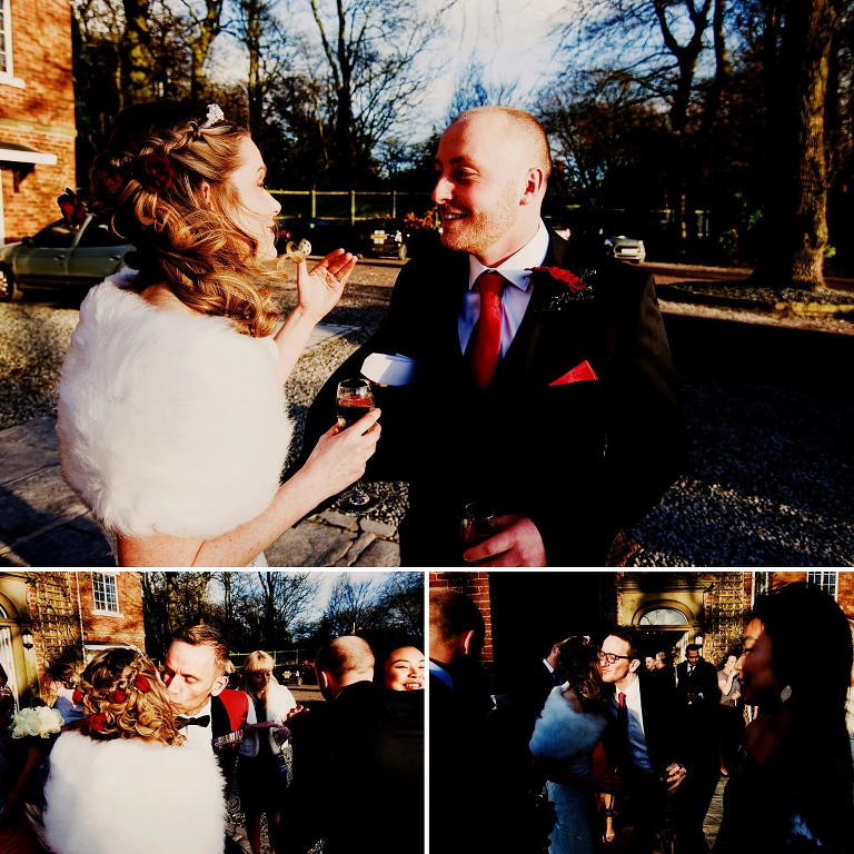 Documentary wedding photography at Singleton Lodge in Lancashire