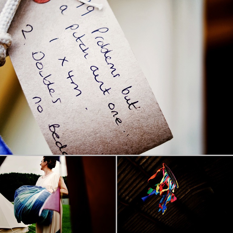 The Tipi and Bell tent hire company all ready and set up for a whitebottom farm festival wedding