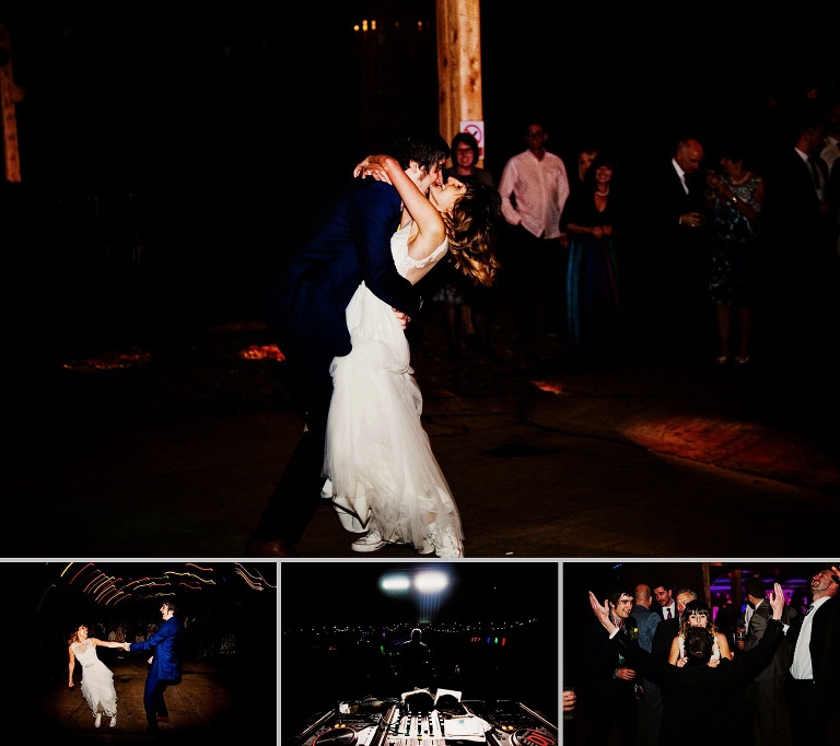 A bride and groom's first dance at Etherow Country park and Whitebottom Farm in Stockport