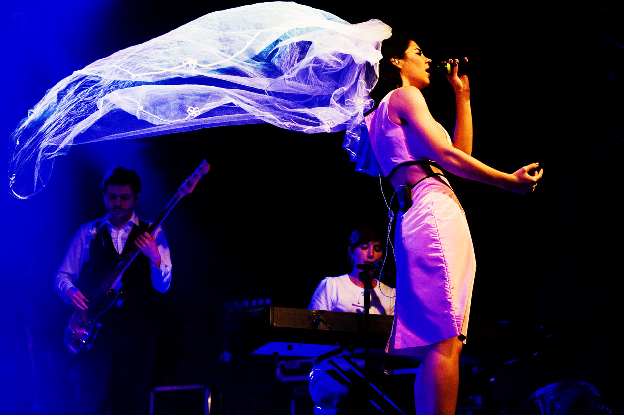 Gig photography at 53 degrees in preston of Marina and the diamonds