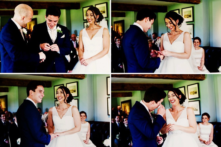 A beautifully naturally lit ceremony at inn at whitewell