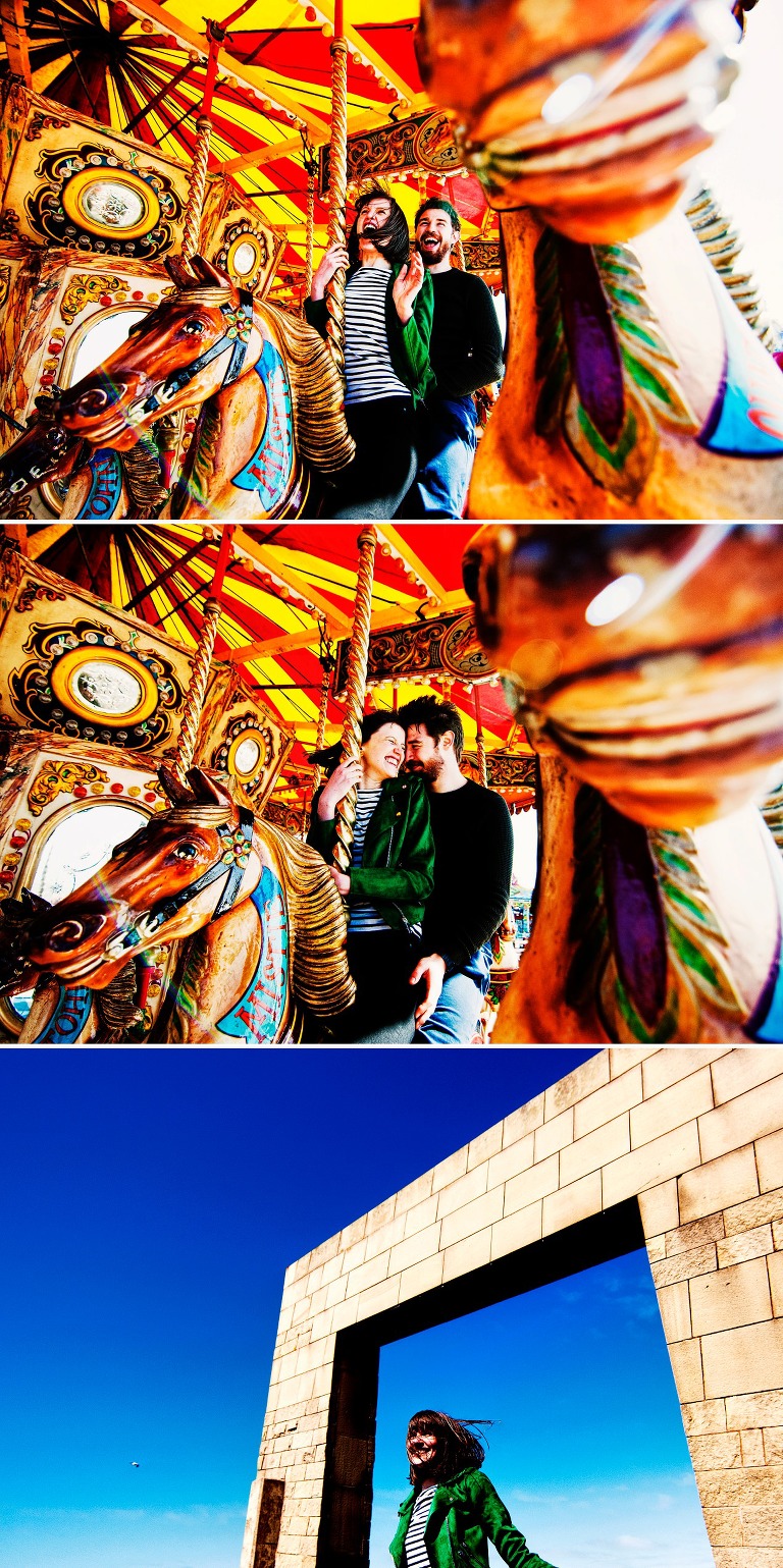 Colourful carousel on Blackpool pier as part of Level Up with ZT Photography
