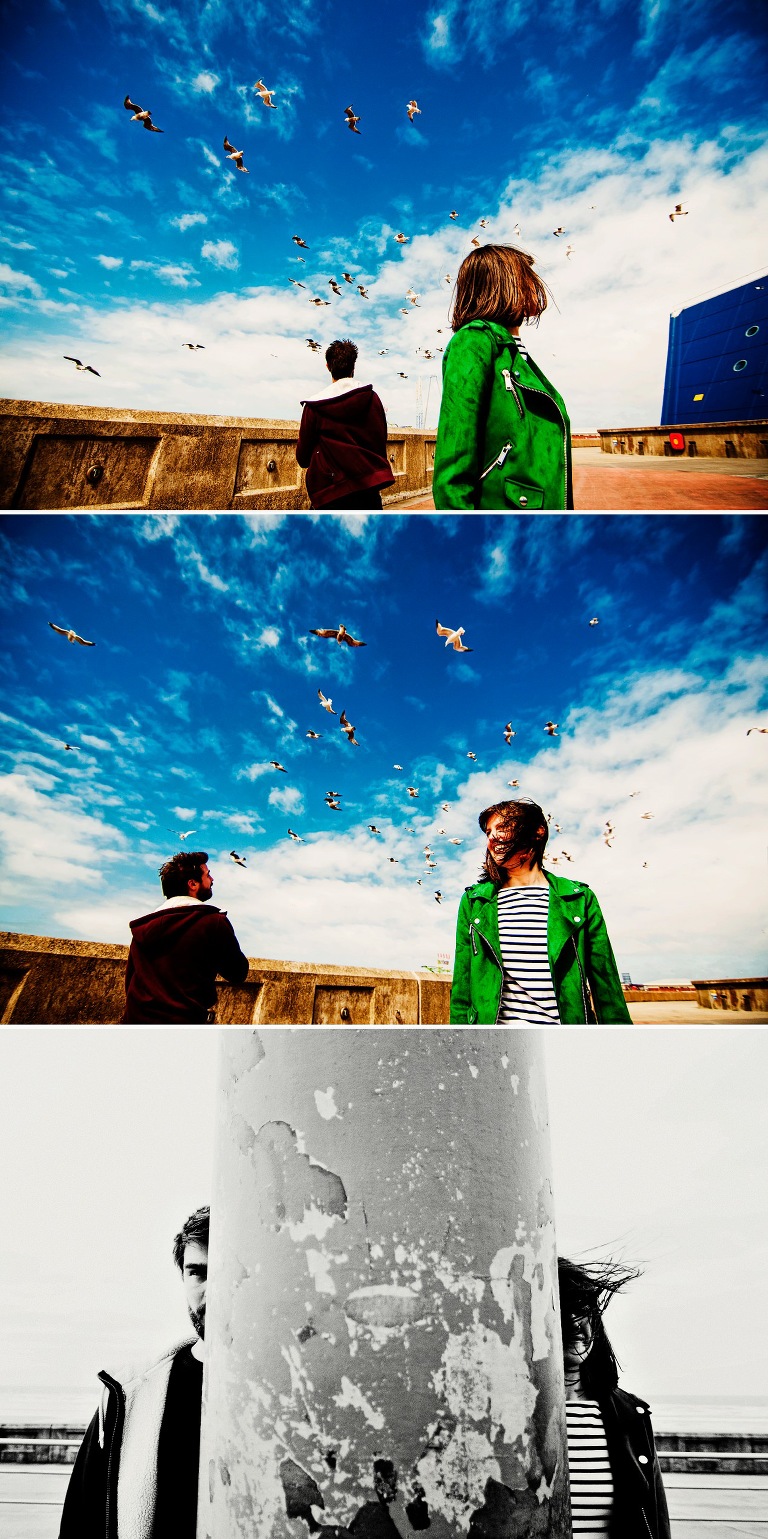 Fun and colourful pre-wedding shoot in Blackpool