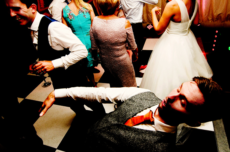 Dancing at an inn at whitewell wedding reception.