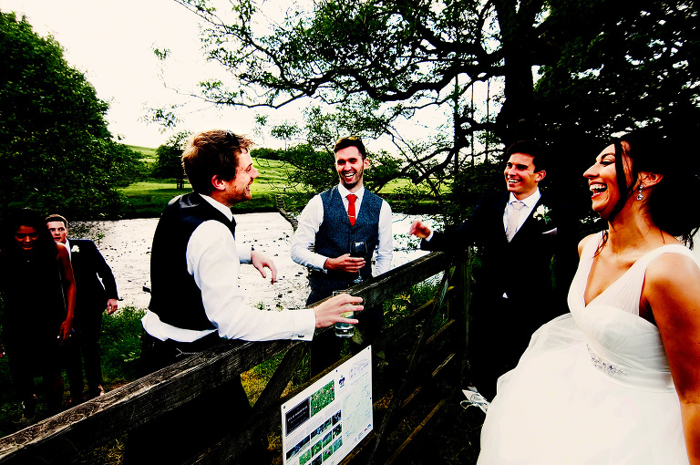 Relaxed intimate fun wedding at the inn at whitewell.
