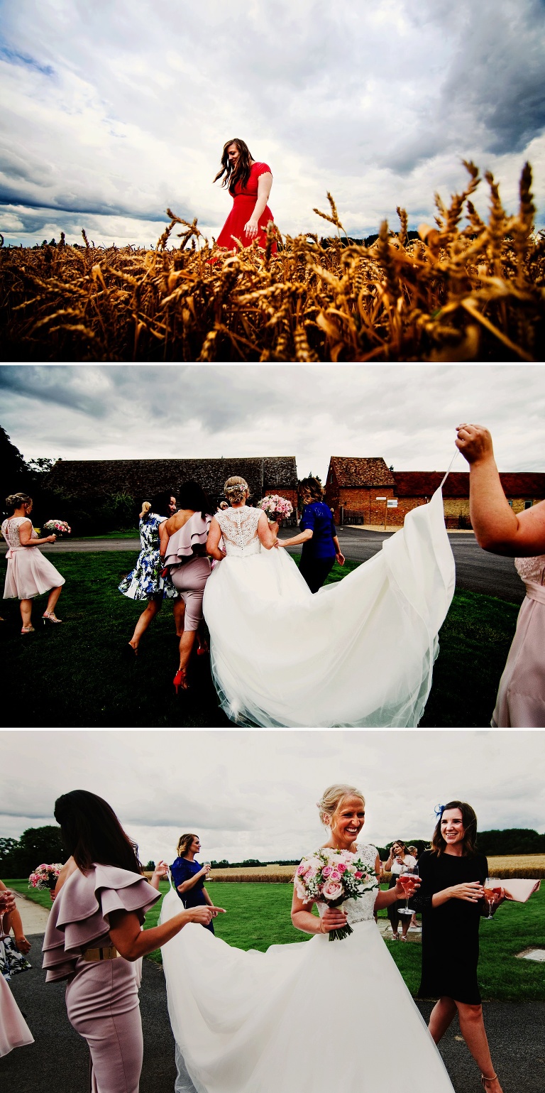 Beautiful wedding dress by gowns and garters at bassmead manor barns in st neots
