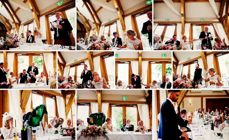 Wedding speeches at a st neots wedding