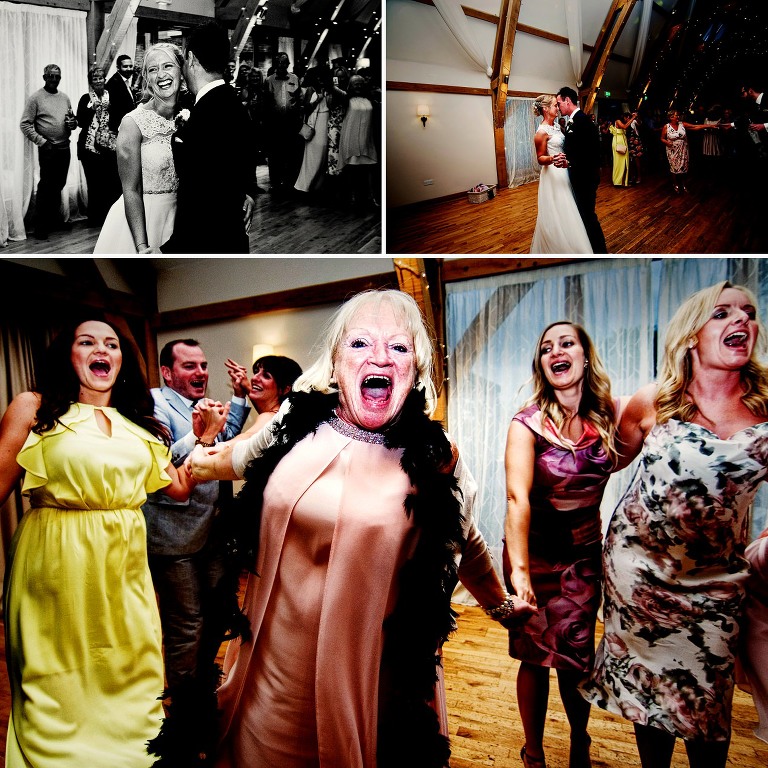 Dancing at bassmead manor barn