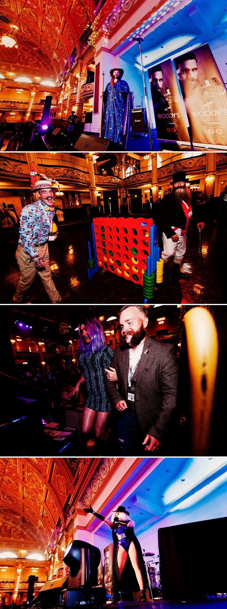 Sandgrown Beardsmen president brian Eva open the British beard and moustache championships at the winter gardens in blackpool.